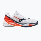 Pánské tenisové boty Mizuno Neo Ace CC white/insignia blue/orange