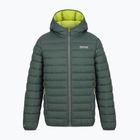 Dětská zateplená bunda REGATTA Lofthouse dark forest green/wild lime