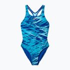 Dětské jednodílné plavky Speedo Hyperboom Print Medalist night watch/hyper teal