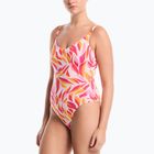 Dámské jednodílné plavky Nike V-Neck desert pink