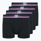 Pánské boxerky CR7 Basic Trunk 4 pary black