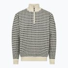 Pánský svetr Dovre Knitted Half Zip Pullover beige
