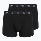 Pánské boxerky CR7 Fashion Trunk 2 pack black