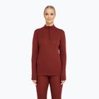 Dámská termo mikina Dovre Wool Zip burgundy