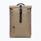 Městský batoh Rains Rucksack Rolltop Beige