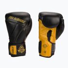 Boxerské rukavice Bushido z přírodní kůže černé B-2v14-10 oz