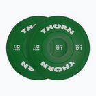 Zátěž THORN FIT Fractional 2 x 2 kg green/white