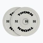 Zátěž THORN FIT Fractional  2 x 10 kg white/black