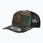 Pánská kšiltovka Pitbull West Coast Mesh Snapback ,,Blood Dog" Camo Trucker wood/black