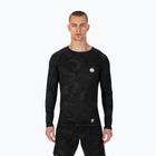 Pánský chránič Rashguard s dlouhým rukávem Pitbull West Coast Net Camo 2 Rash black camo