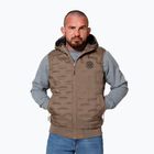 Pánská vesta Pitbull West Coast Eclipse Hooded Padded coyote brown