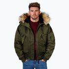 Pánská zimní bunda Pitbull Harvest Hooded Bomber olive