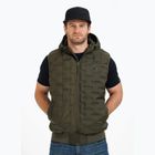 Pánská vesta  Pitbull Carver Quilted Hooded olive