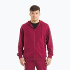 Pánská mikina  Pitbull Tape Nugget Hooded Zip Sweatshirt burgundy