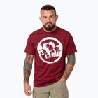 Pánské tričko Pitbull Logo Palms burgundy