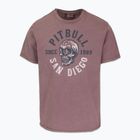 Pánské tričko Pitbull Shkull Logo dusty burgundy