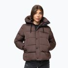 Dámská zimní bunda Pitbull Amalia Padded Hooded dark chocolate