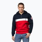 Pánská mikina Pitbull Gibson Hooded dark navy/red