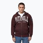 Pánská mikina Pitbull Norton Hooded Zip dark burgundy
