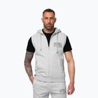 Pánská mikina Pitbull Badger Hooded Vest Zip grey/melange