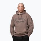 Pánská mikina Pitbull Midnight Sweatshirt Hooded brown savana