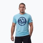 Pánské tričko na lezení Pitbull Palms mesh light blue logo