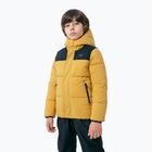Dětská péřová bunda 4F žlutá HJZ22-JKUMP004