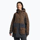 Dámská snowboardová bunda 4F hnědá H4Z22-KUDS002