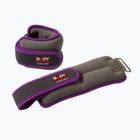Závaží na zápěstí Body Sculpture Bb 2700U 2 x 0,5 kg grey/purple
