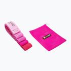 Elastických pásů FORCEBAND Mini Band 5 szt. + E-BOOK pink