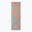Podložka na jógu/fitness FORCEBAND Abstract Orange 4 mm orange/blue