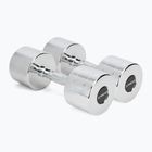 Chromované činky XTREXO 2x12 kg silver