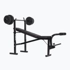 Posilovací lavice XTREXO BenchFit Lite se stojanem a činkou black