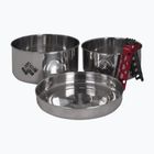 Cestovní sada nádobí Alpinus Yucatan 2l, 1,5l a 0,6l steel