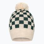 Dětská zimní čepice KID STORY Merino green chessboard
