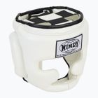 Boxerská helma WINDY Genuine Leather white