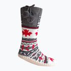 Vyhřívané pantofle s ponožkami  Glovii GQ4 bílé/červené/šedé