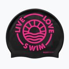 Plavecká čepice BuddySwim LLS2 Silicone black / pink