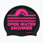 Plavecká čepice BuddySwim OWS Silicone black / pink