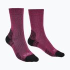 Dámské ponožky Bridgedale Lightweight Merino Performance Boot Original berry