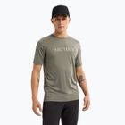 Pánské tričko Arc'teryx Ionia Merino Wool Arc'Word Logo forage