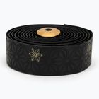 Omotávka na řídítka SUPACAZ Super Sticky Kush Galaxy gold print/ano gold plugs