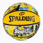 Basketbalový míč Spalding Graffiti 7 zeleno-žlutá 2000049338