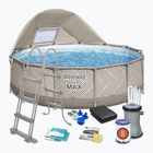 Bazén s kovovou konstrukcí  Bestway Steel Pro Max Pool Set 396 x 107 cm béžový