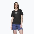 Dámské tričko NORRONA Cotton Viking caviar black