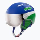 Dětská  lyžařská helma  Head Mojo Visor Jr blue/green/silver red