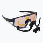 Bliz Vision Nano Optics Nordic Light S2 matná černá/světle korálová/oranžová modrá multi brýle na kolo