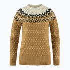 Dámský svetr Fjällräven Övik Knit Sweater buckwheat brown/chalk white