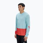 Pánské cyklistické tričko Longsleeve POC Motion Air Jersey lazurite blue/carnelian orange
