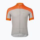 Pánský cyklistický dres POC Essential Road Logo zink orange/granite grey